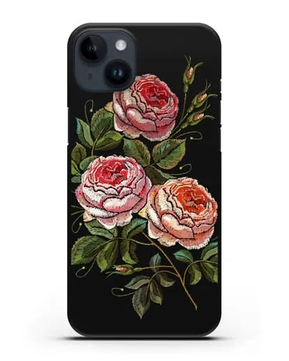 Чехол Розовые розы силиконовый для iPhone 14 Plus