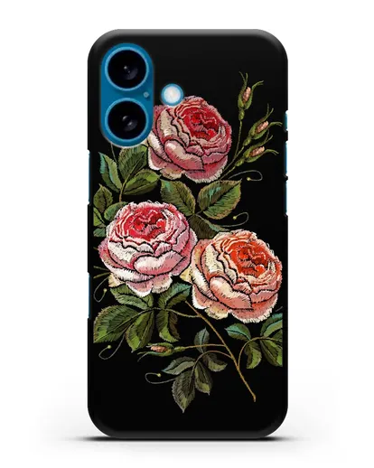 Чехол Розовые розы силиконовый для iPhone 16