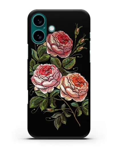 Чехол Розовые розы силиконовый для iPhone 16 Plus