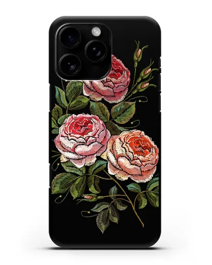 Чехол Розовые розы силиконовый для iPhone 16 Pro Max