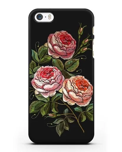 Чехол Розовые розы силиконовый для iPhone 5/5s/SE