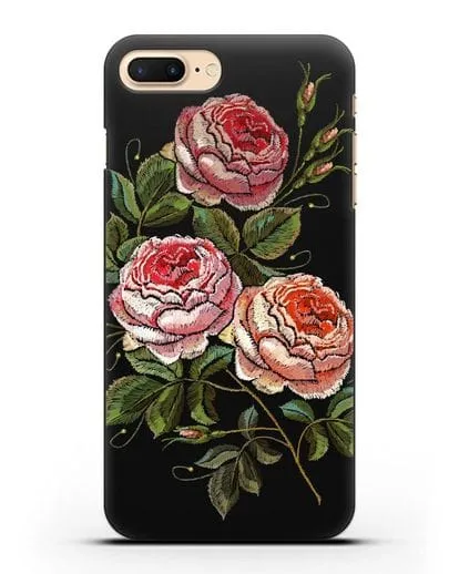 Чехол Розовые розы силиконовый для iPhone 8 Plus