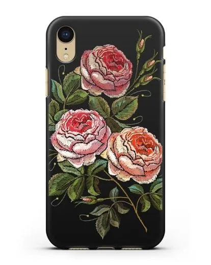 Чехол Розовые розы силиконовый для iPhone XR
