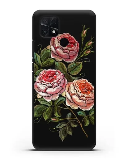 Чехол Розовые розы силиконовый для Xiaomi Poco C40