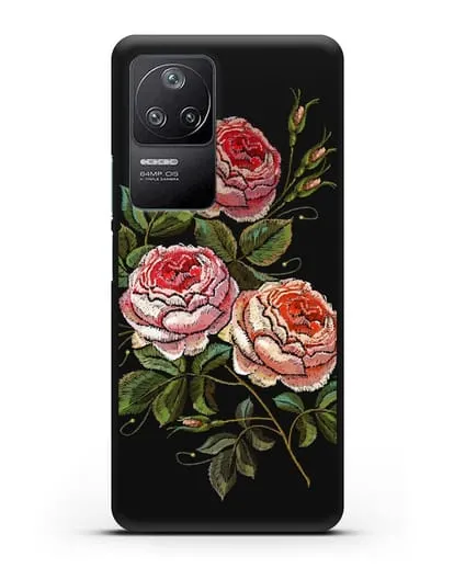 Чехол Розовые розы силиконовый для Xiaomi Poco F4