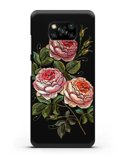 Чехол Розовые розы силиконовый для Xiaomi Poco X3 Pro