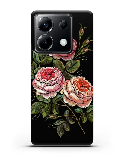 Чехол Розовые розы силиконовый для Xiaomi Poco X6