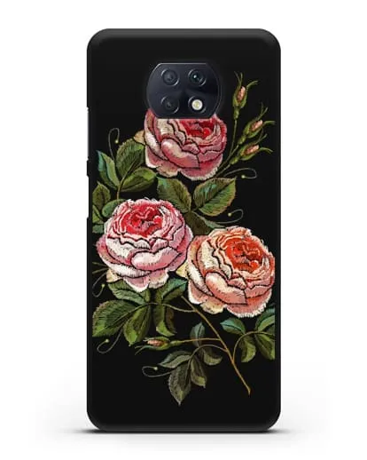 Чехол Розовые розы силиконовый для Xiaomi Redmi Note 9T