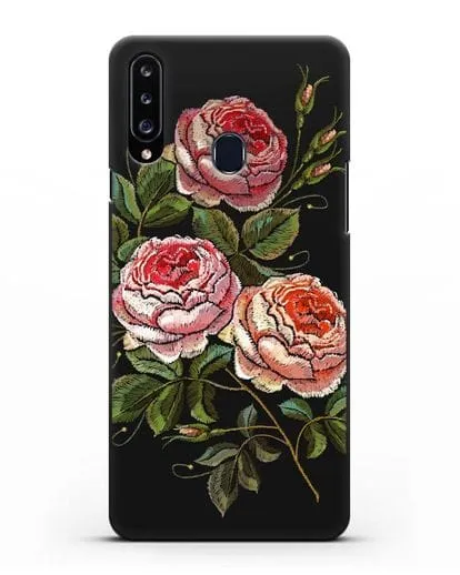 Чехол Розовые розы силиконовый для Samsung Galaxy A20s [SM-A207FN]