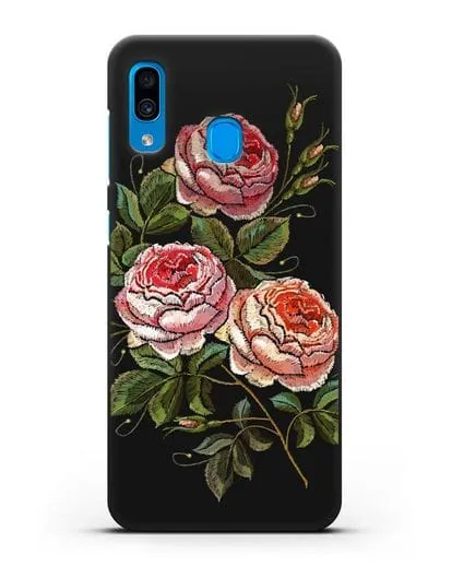 Чехол Розовые розы силиконовый для Samsung Galaxy A30 [SM-A305FN]