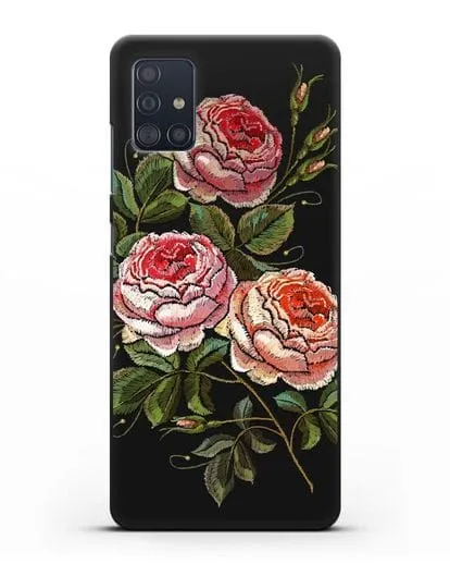 Чехол Розовые розы силиконовый для Samsung Galaxy A51 [SM-A515F]