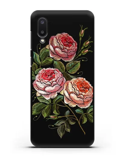 Чехол Розовые розы силиконовый для Samsung Galaxy A02 [SM-A022G]