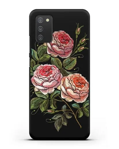 Чехол Розовые розы силиконовый для Samsung Galaxy A02s [SM-A025F]