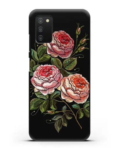Чехол Розовые розы силиконовый для Samsung Galaxy A03S [SM-A037F]