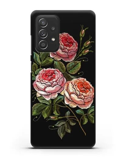 Чехол Розовые розы силиконовый для Samsung Galaxy A52s [SM-A528B]