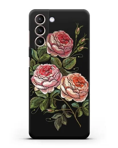 Чехол Розовые розы силиконовый для Samsung Galaxy S21 [SM-G991B]