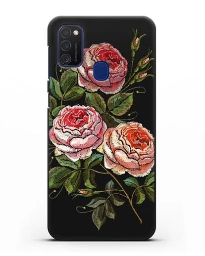 Чехол Розовые розы силиконовый для Samsung Galaxy M21 [SM-M215F]