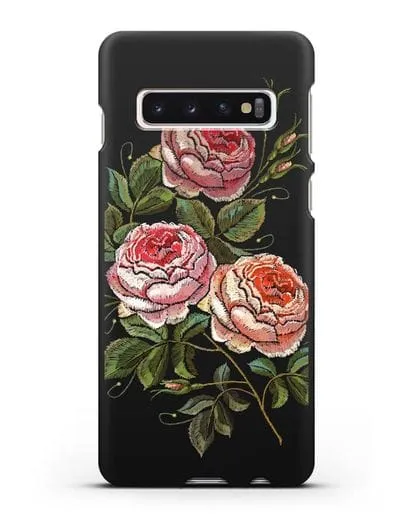 Чехол Розовые розы силиконовый для Samsung Galaxy S10 Plus [SM-G975F]