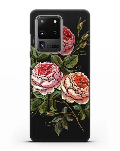 Чехол Розовые розы силиконовый для Samsung Galaxy S20 Ultra [SM-G988B]