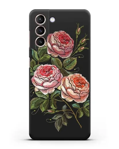 Чехол Розовые розы силиконовый для Samsung Galaxy S21 FE [G990B]