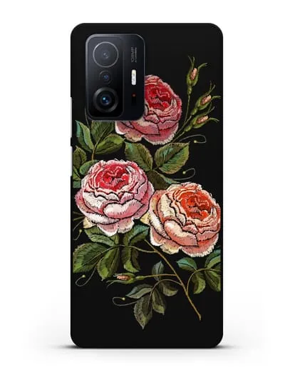 Чехол Розовые розы силиконовый для Xiaomi 11T Pro