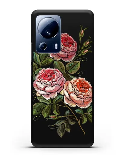 Чехол Розовые розы силиконовый для Xiaomi 13 Lite