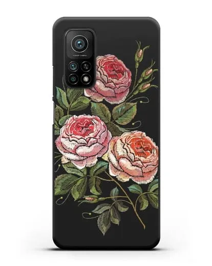 Чехол Розовые розы силиконовый для Xiaomi Mi 10T
