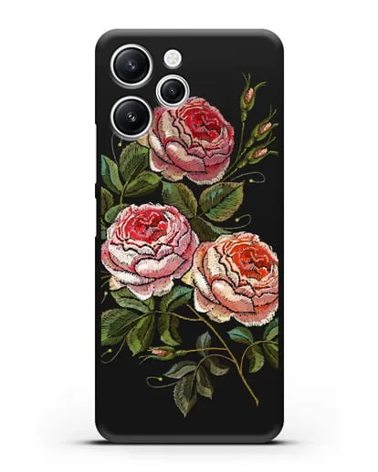 Чехол Розовые розы силиконовый для Xiaomi Redmi 12