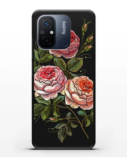 Чехол Розовые розы силиконовый для Xiaomi Redmi 12C