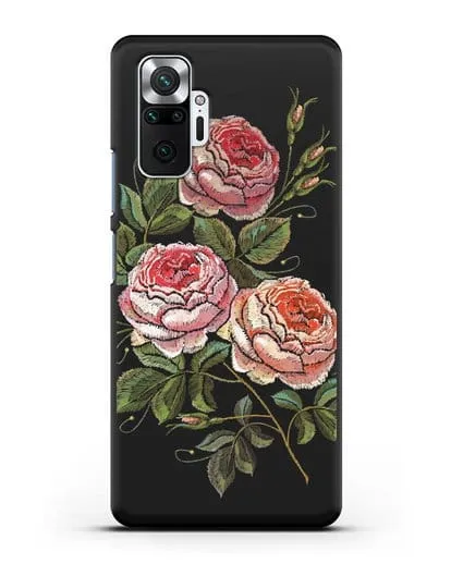 Чехол Розовые розы силиконовый для Xiaomi Redmi Note 10 Pro