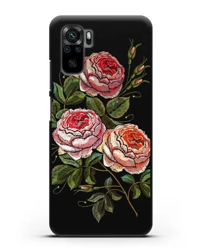 Чехол Розовые розы силиконовый для Xiaomi Redmi Note 10S