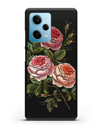 Чехол Розовые розы силиконовый для Xiaomi Redmi Note 12 Pro 5G