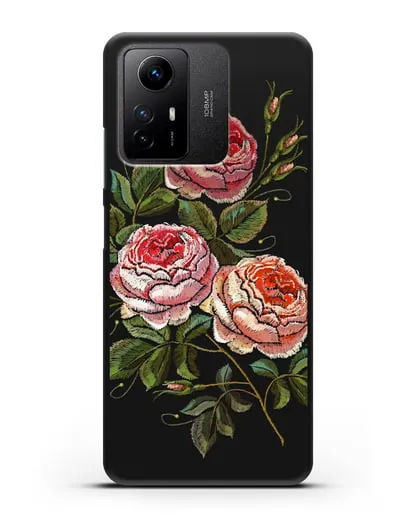 Чехол Розовые розы силиконовый для Xiaomi Redmi Note 12S