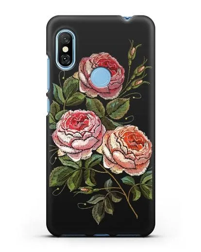 Чехол Розовые розы силиконовый для Xiaomi Redmi Note 6 Pro