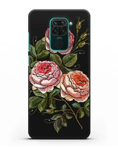 Чехол Розовые розы силиконовый для Xiaomi Redmi Note 9