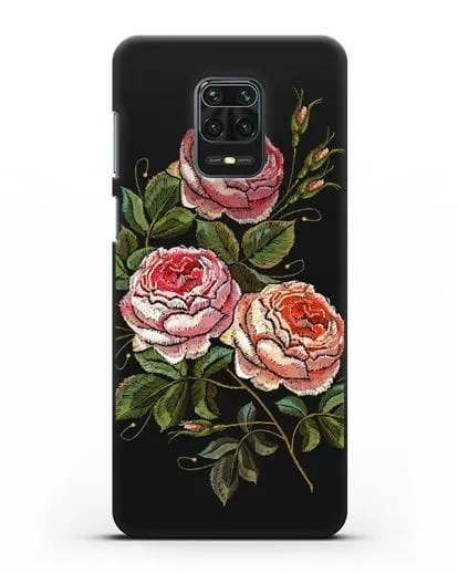 Чехол Розовые розы силиконовый для Xiaomi Redmi Note 9 Pro