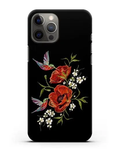 Чехол Красные маки силиконовый для iPhone 12 Pro Max