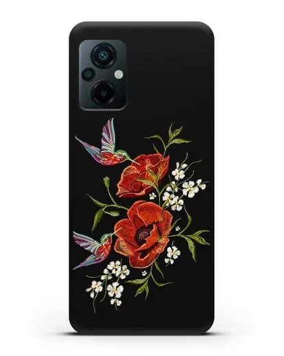 Чехол Красные маки силиконовый для Xiaomi Poco M5