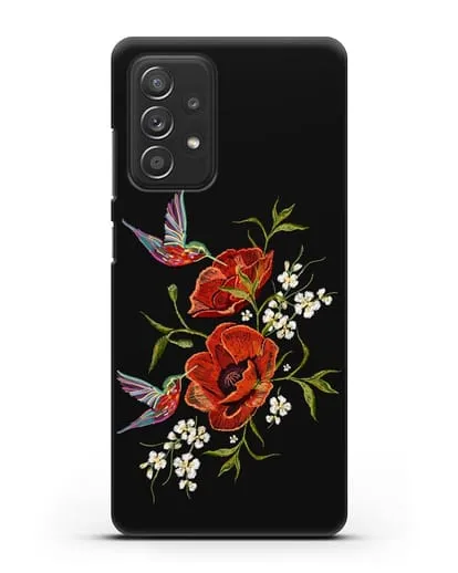 Чехол Красные маки силиконовый для Samsung Galaxy A53