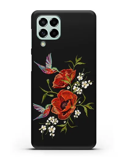 Чехол Красные маки силиконовый для Samsung Galaxy M53 [SM-M536]