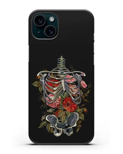 Чехол Скелет силиконовый для iPhone 15 Plus