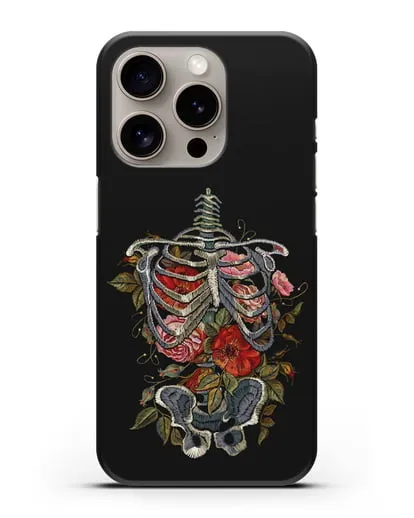 Чехол Скелет силиконовый для iPhone 15 Pro