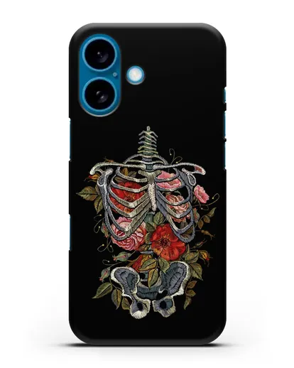 Чехол Скелет силиконовый для iPhone 16