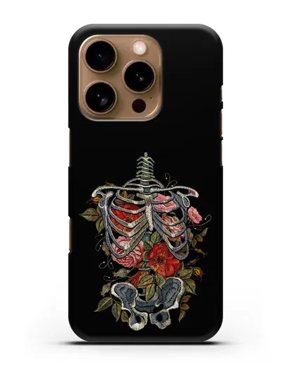 Чехол Скелет силиконовый для iPhone 16 Pro