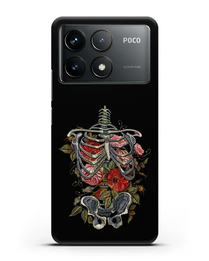 Чехол Скелет силиконовый для Xiaomi Poco F6 Pro