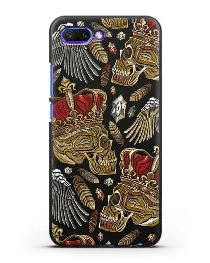 Чехол Череп с короной силиконовый для Honor 10