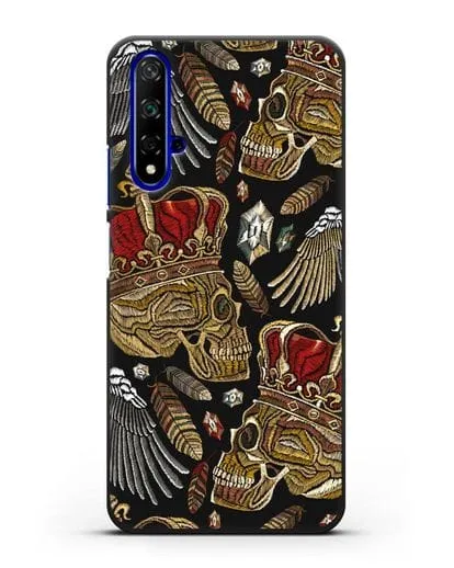 Чехол Череп с короной силиконовый для Honor 20