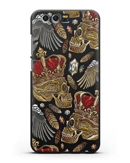 Чехол Череп с короной силиконовый для Honor 9