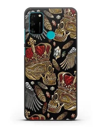 Чехол Череп с короной силиконовый для Honor 9A