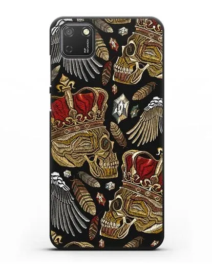 Чехол Череп с короной силиконовый для Honor 9S